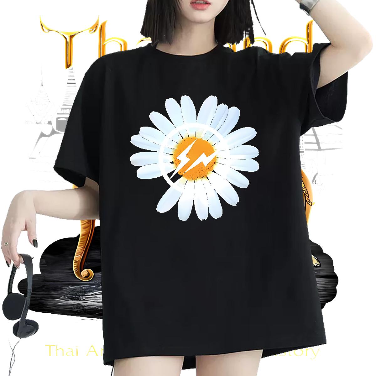 O-Neck Short Sleeve Cotton T Shirt For Woman Designer Hip Hop Street Tshirt for Man Woman Graphic Loose Tops Shirt