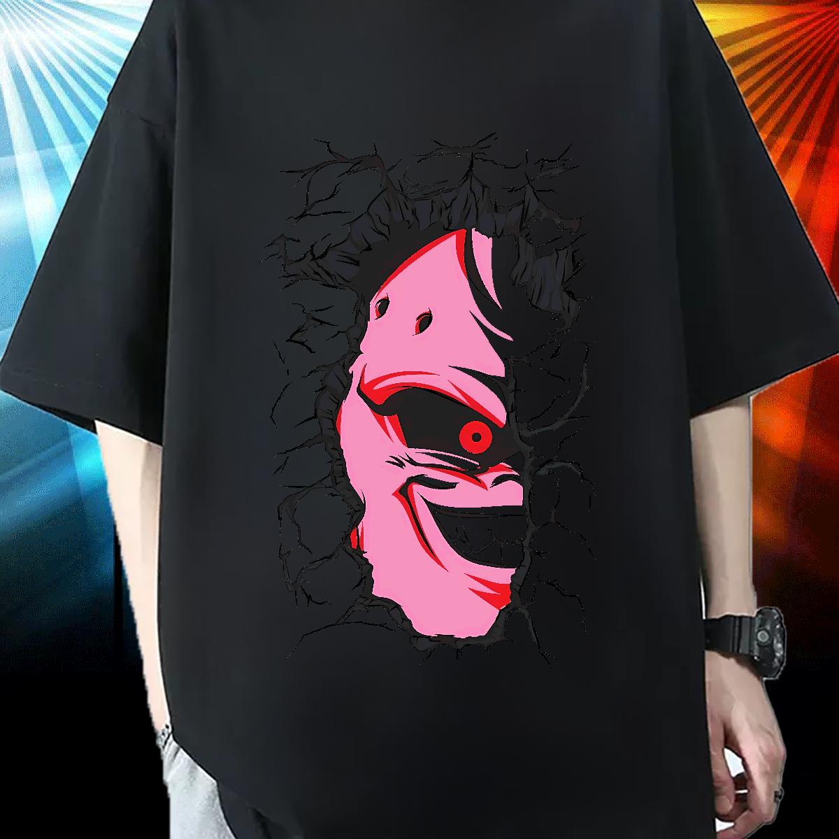 Comfortable Men Tees Crew Neck Cotton Daily Wear T shirt Custom Cartoon Classic Casual Tops Shirt