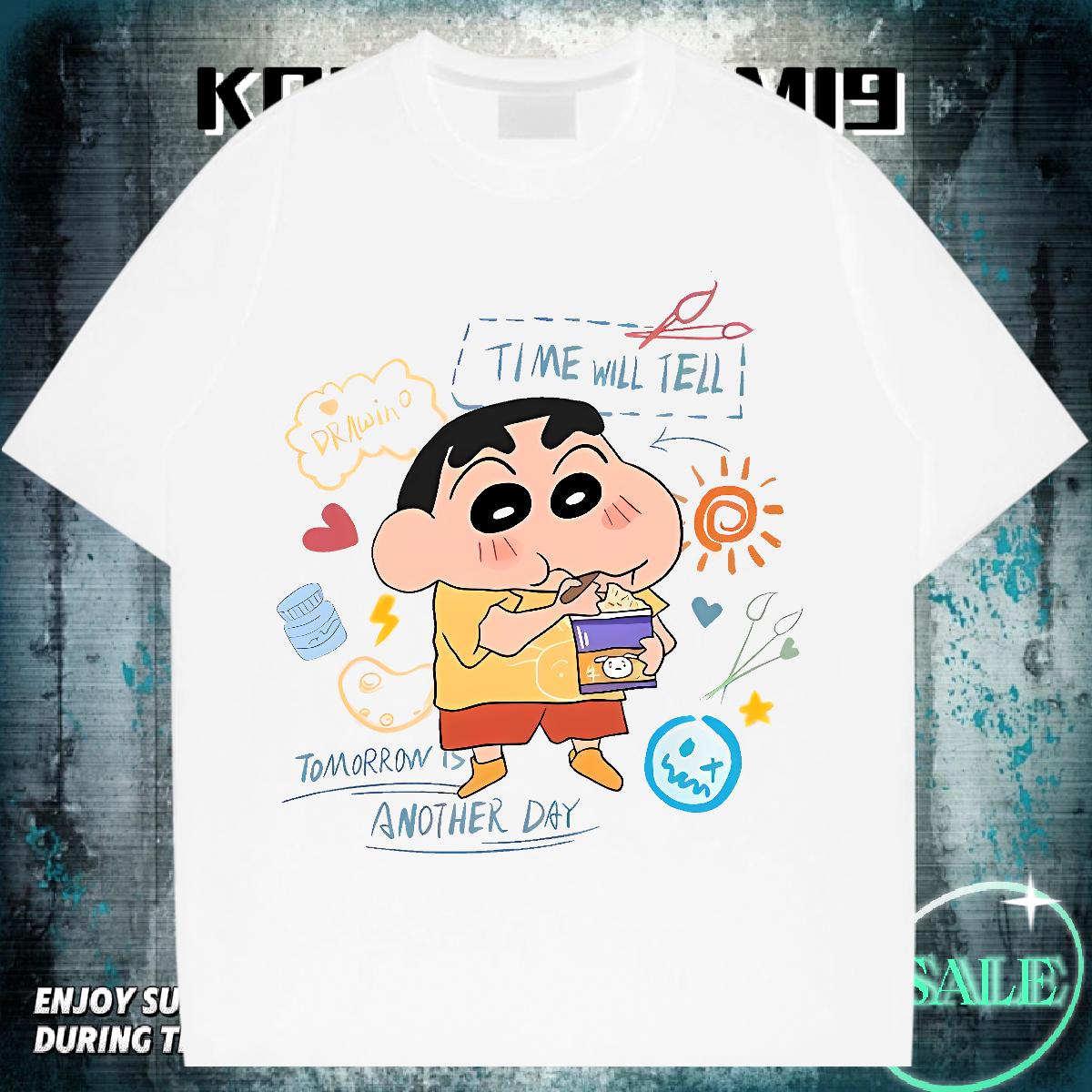 Brand Tshirts Cotton Breathable Short Sleeve Beach Man T Shirts Cartoon Print Stylist Clothings