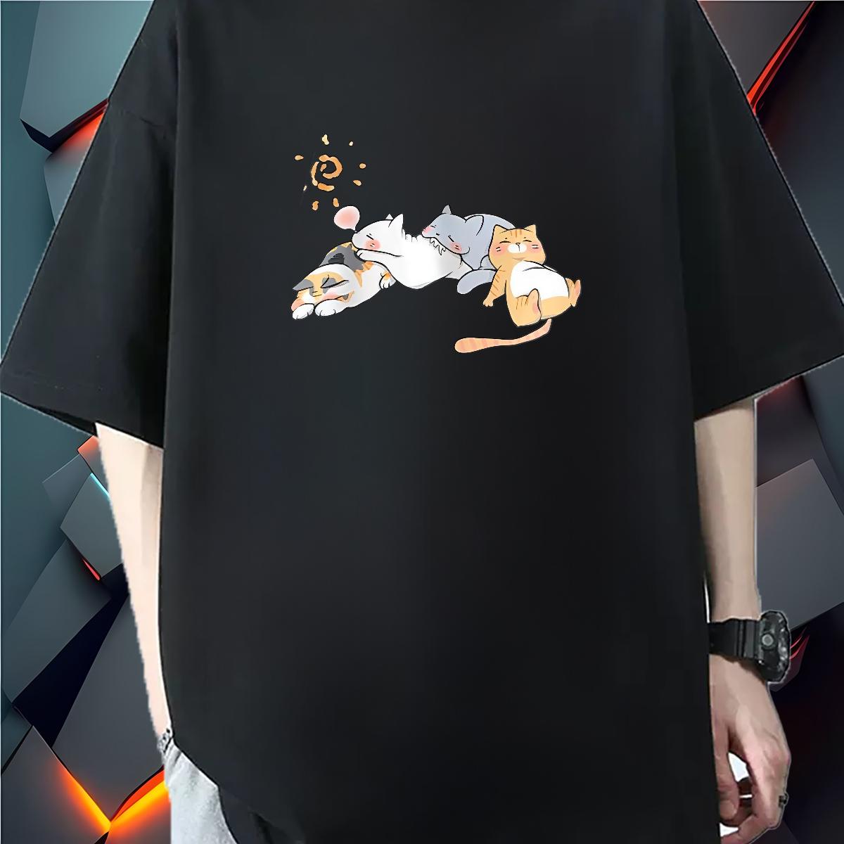 Fashion New T-Shirts for Men Skull Mens Tshirts Casual Beach Crew Neck Cotton Breathable Classic Clothes