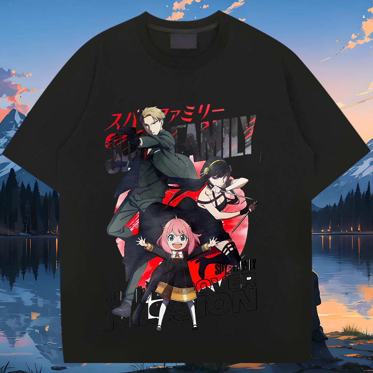 New T-Shirts Cartoon Printing S-3XL Mens Tshirts Spring Summer Crew Neck Cotton Breathable Loose Fit Clothings