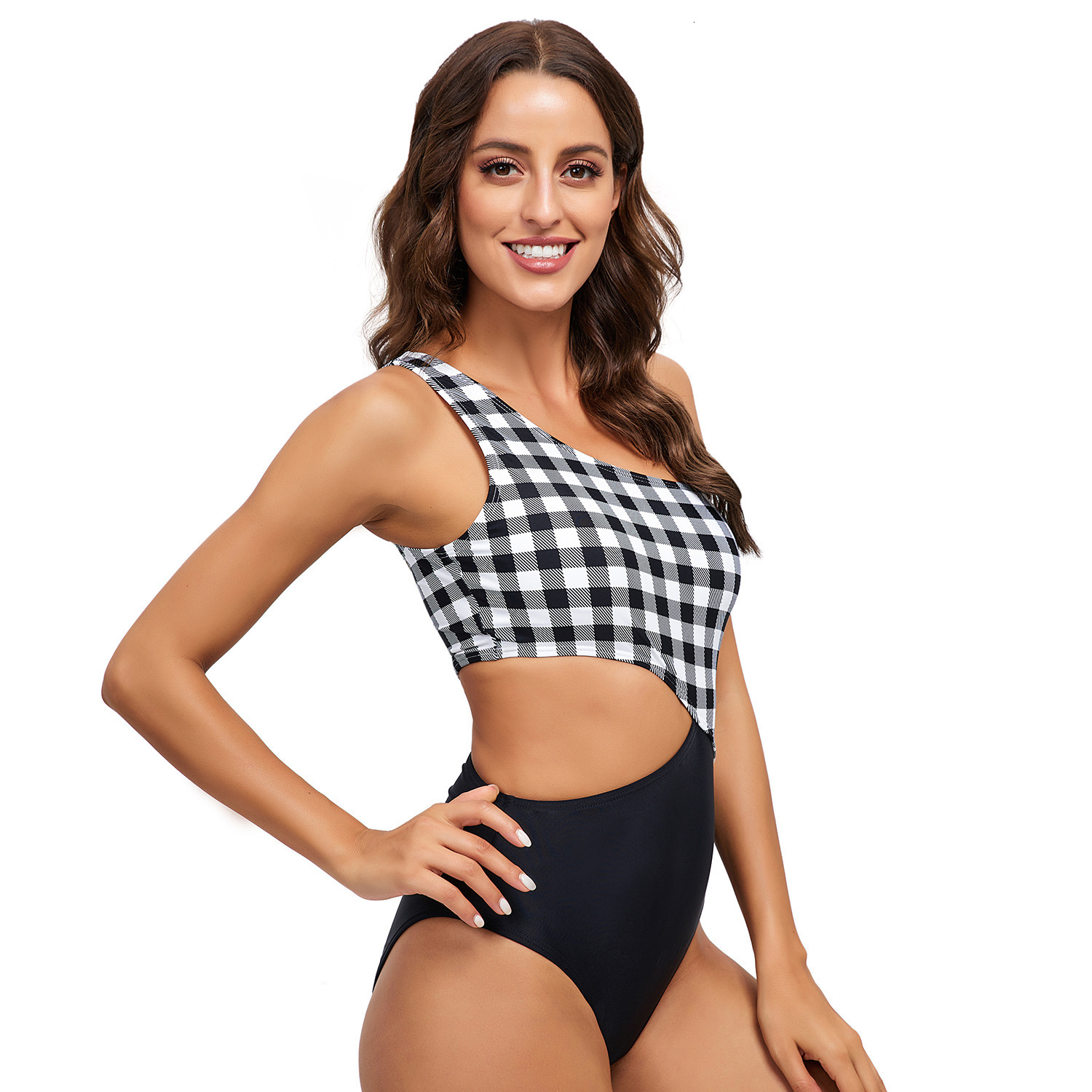 Versatile Ventilation Swimsuit Women's Summer 2023 New Swimsuit with Hollow Belly and Sexy Backless Triangle Jumpsuit Temperament Self-cultivatio