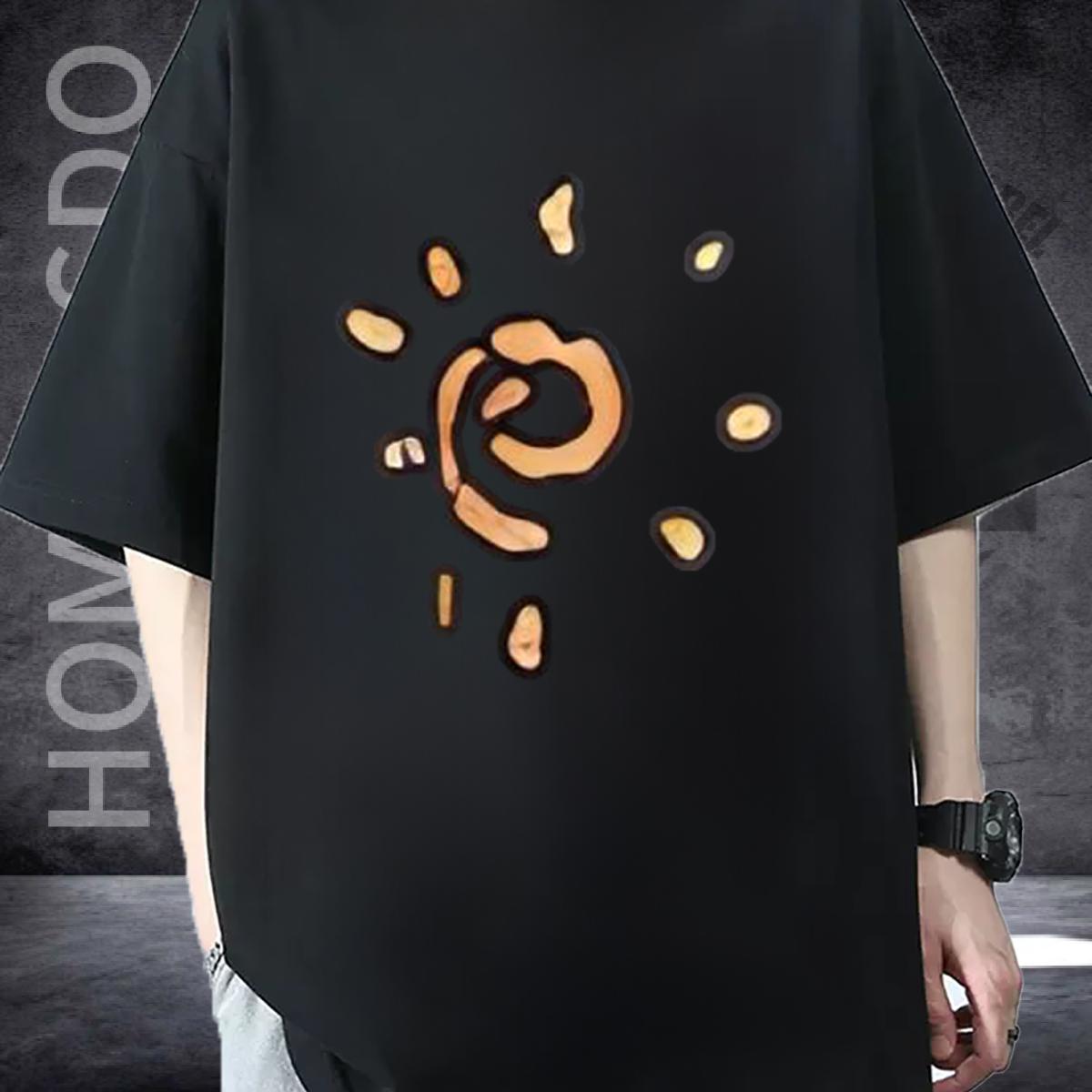 Classic Casual Mens T Shirts Anime Print Couples T Shirts Sport Breathable Crew Neck High Quality Tops Shirt