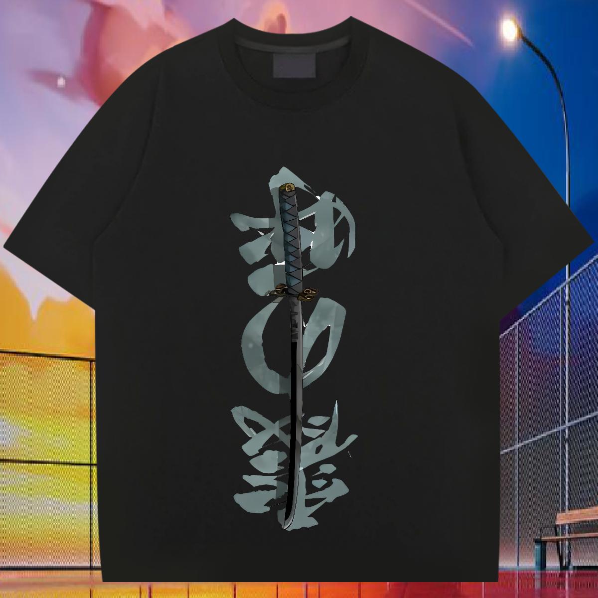 DIY Customized T-Shirts Cartoon Print Men Clothes T-Shirt Casual Beach Round Neck Short Sleeve Wholesale Wear