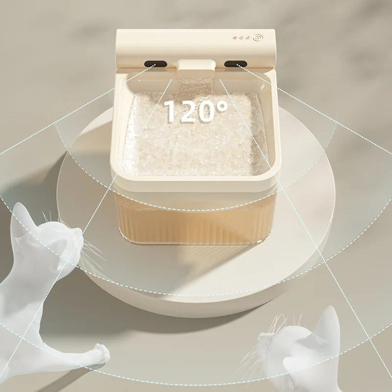 Wireless mute water dispenser cat water dispenser pet automatic circulation feeding water feeding machine dog bowl cat bowl