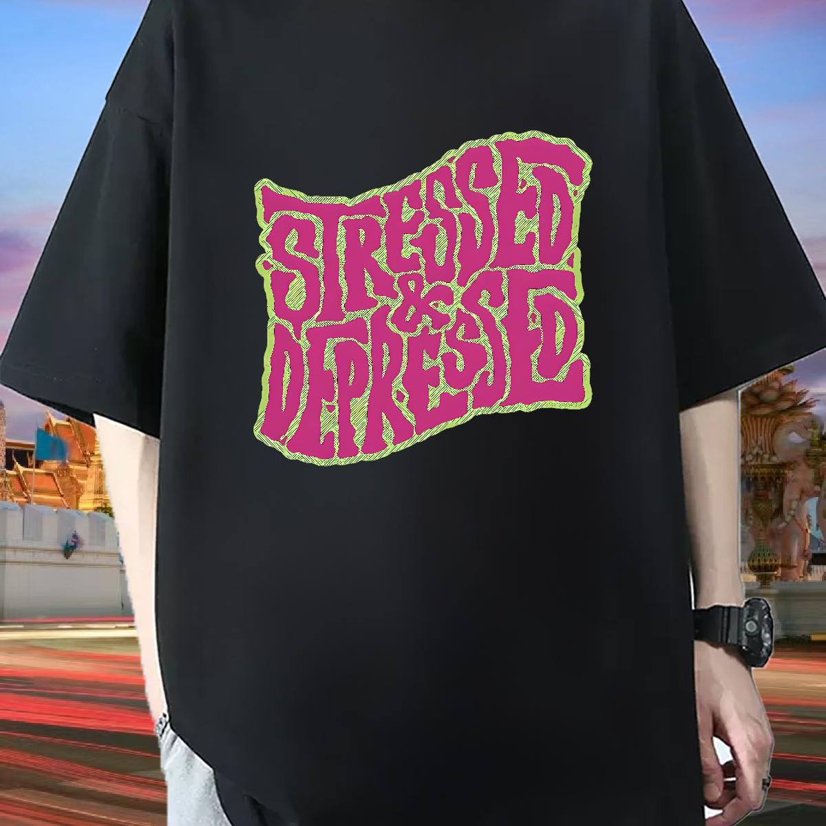 Brand Men T Shirts Casual Beach O-Neck Short Sleeve Cotton Men Tees Designer Fashion DIY Printed Tops