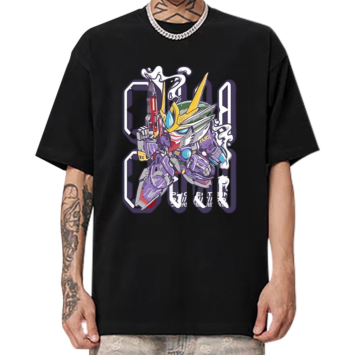 Unisex Men Tees 180g Cotton Hip Hop Street T shirt DIY Printed 2024 Summer Wear