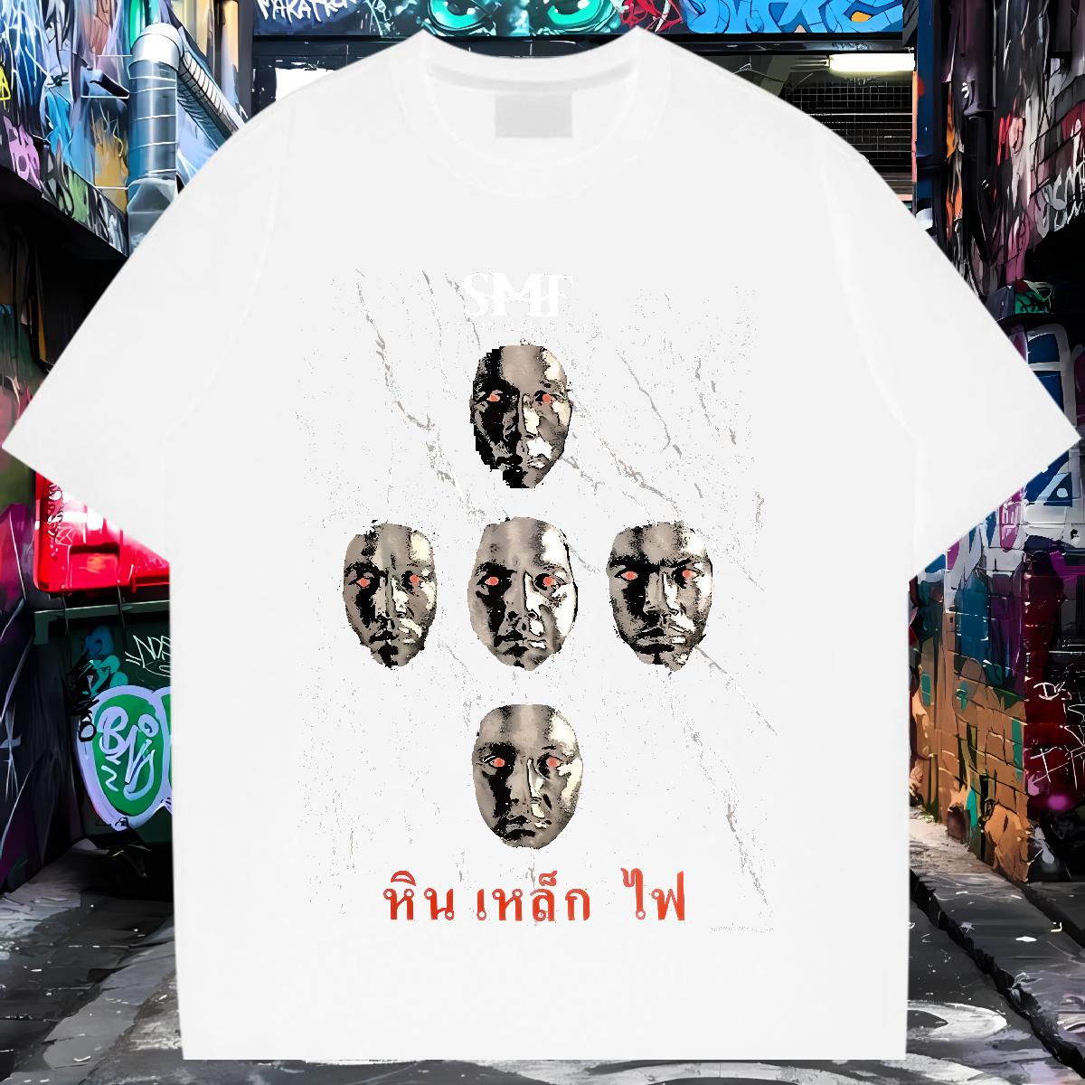 Loose Mens Tshirts Breathable Crew Neck Cotton Street wear Hip Hop T-Shirts Anime Print Designer Tees Shirts