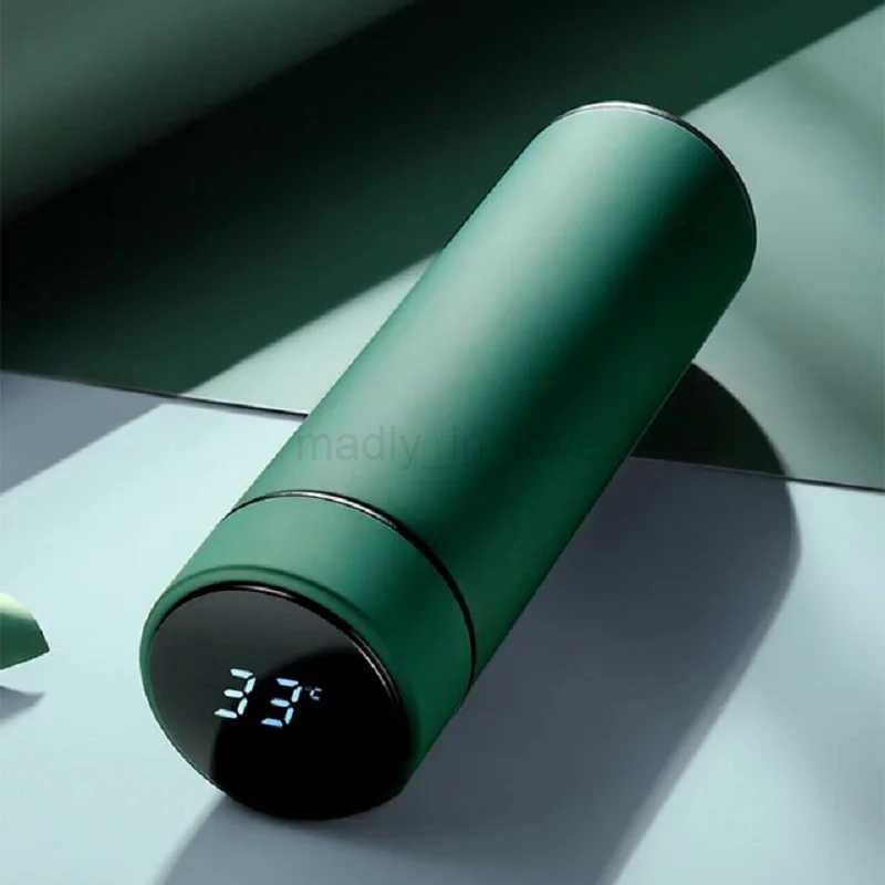 500ml Thermal Water Bottle Frosting Thermos Digital Thermal Bottle Leakproof Stainless Steel Vacuum Flasks Coffee Cup Milk MugZ240713