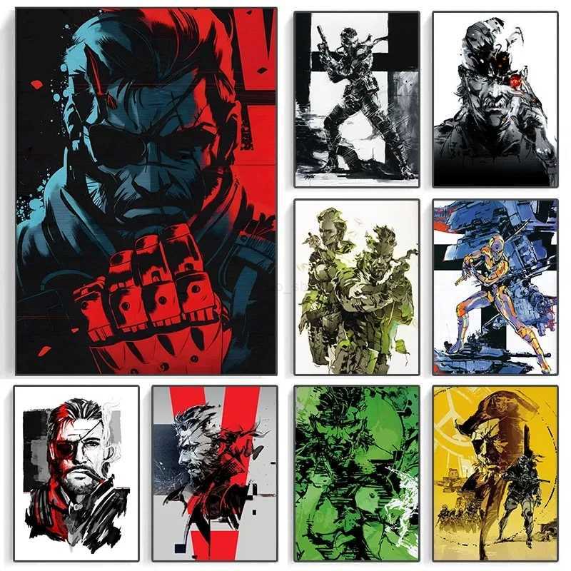 Classic Metal Gear Solid MGS Video Game Canvas Painting Wall Art Poster Picture Print Modern Family Bedroom Room Home DecorB20240713