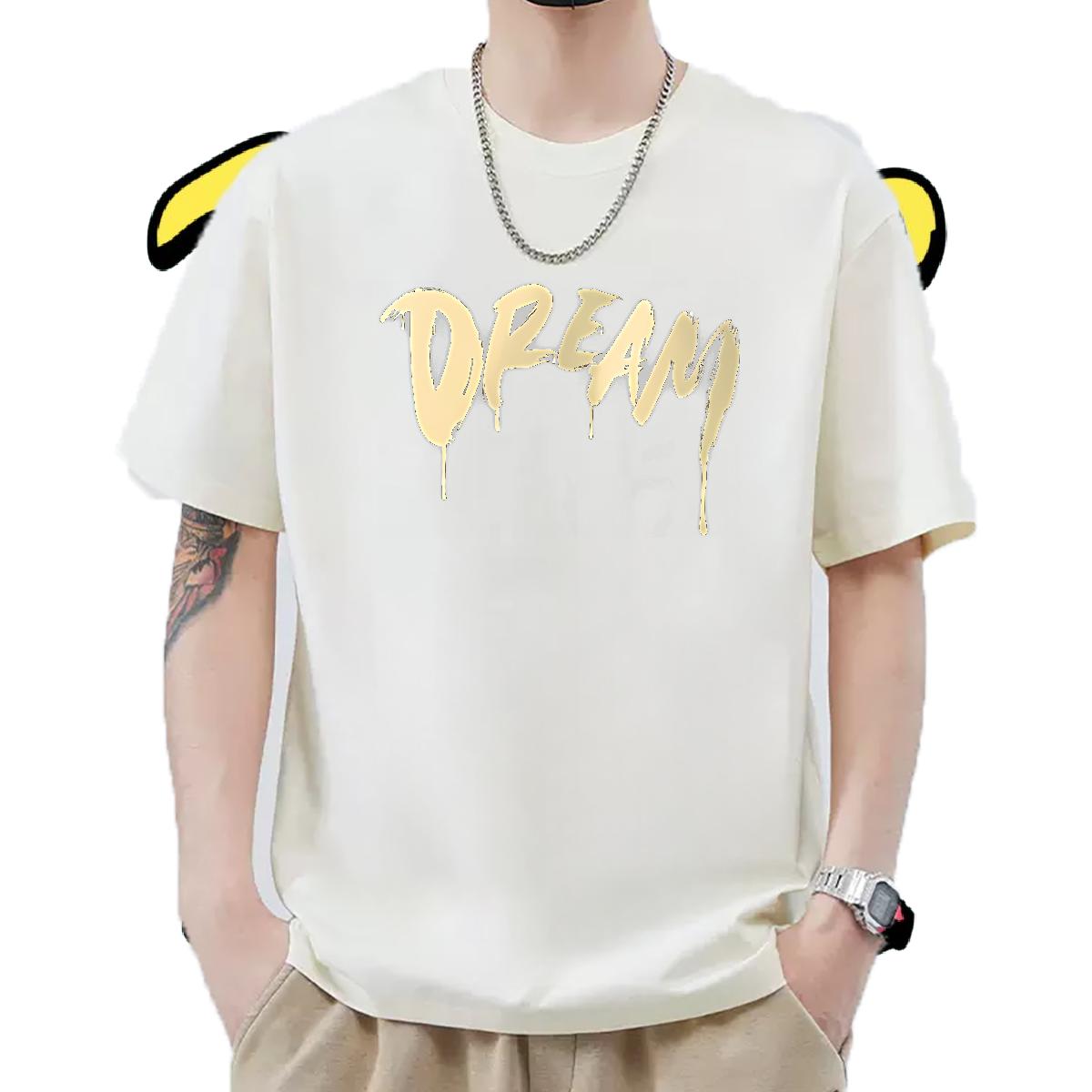 Classic Men Tops Tees Short Sleeve Cotton O-Neck Hip Hop T-Shirts for Men Custom Cartoon 2024 Summer Clothings