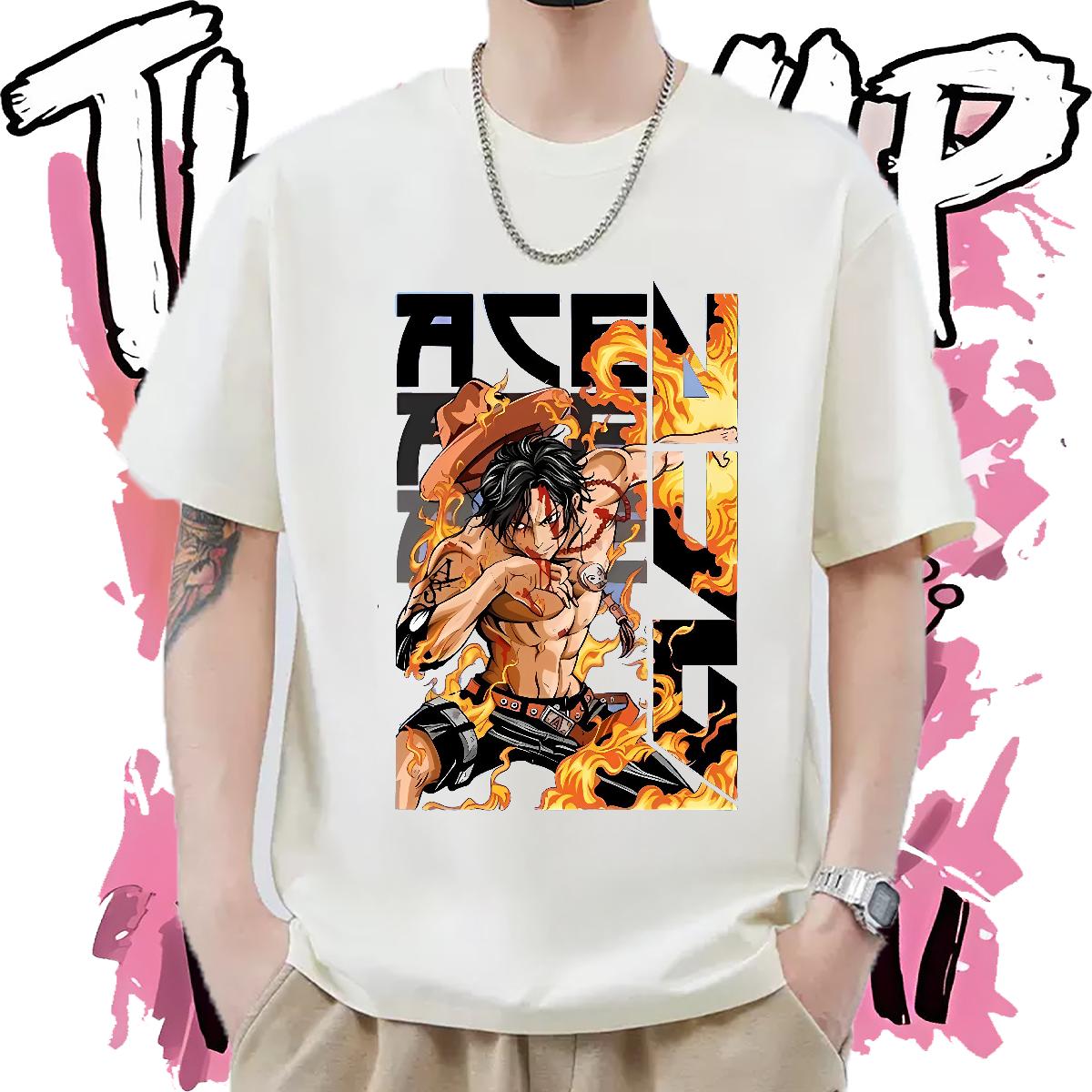 2024 Designer T-Shirts for Men Anime Print Sports Casual Men Clothes T-Shirt Cotton Breathable Classic