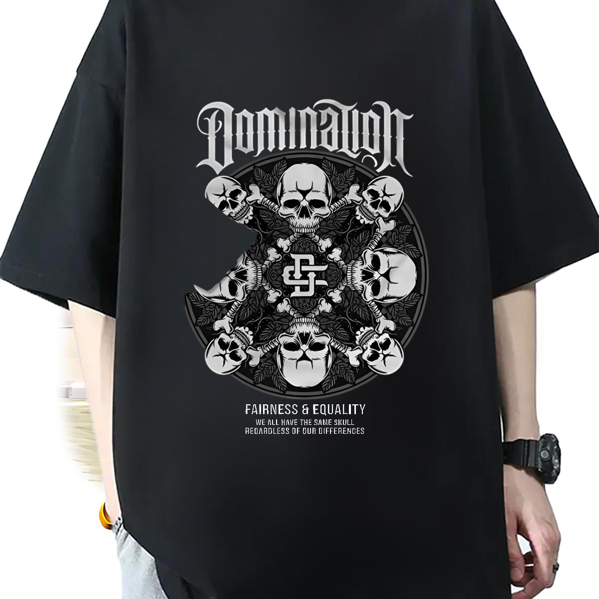 New Designer T-Shirts Black White High Street Hip Hop Men Tees Breathable Crew Neck Cotton Brand