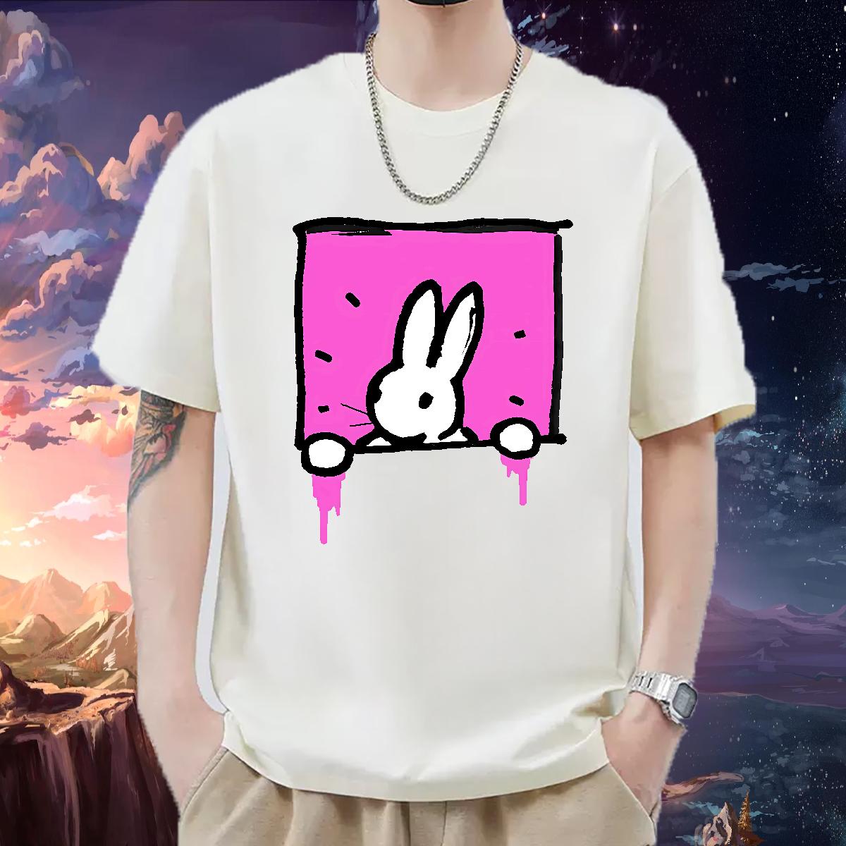 Classic Men Clothes T-Shirt Cotton Breathable Soft Spring Summer T Shirts Men Anime Print Wholesale Tops Shirt