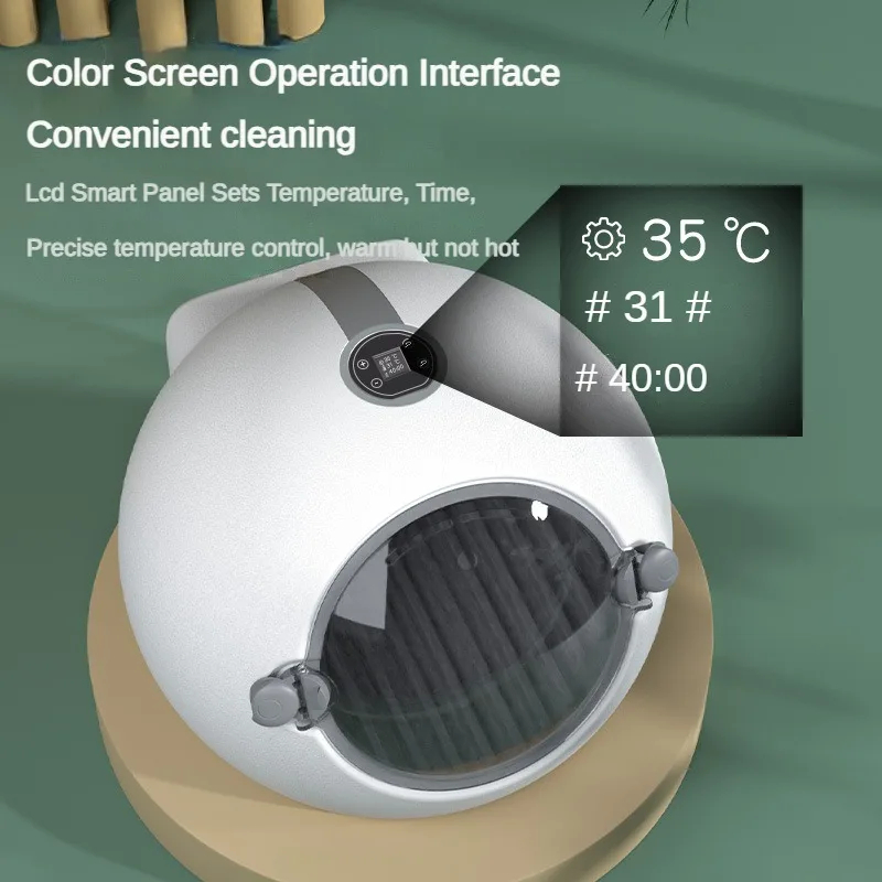 600W Automatic Pet Smart Drying Box for Small Medium Dog Pet Hair Dryer Spherical Design Cat Dog Household Water Blowing Machine
