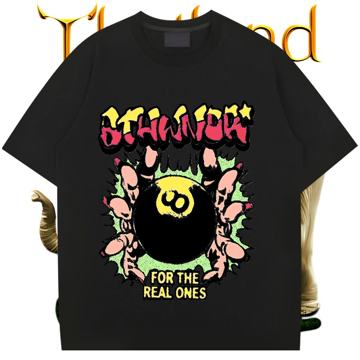 Fashion New T-Shirts Black White Casual Beach Men Tops Tees Cotton Breathable Short Sleeve Unisex