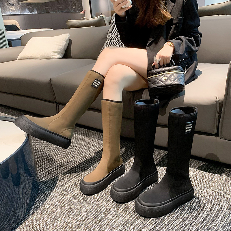 Fashion Thick 2024 Bottom New Comfortable and Durable Explosive Casual Long Heel Martin Boots Free shipping Lhshoe