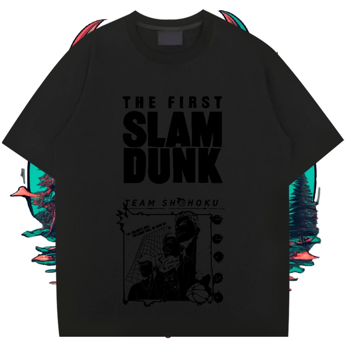 Casual New T Shirt For Man Black Oversized Anime Printing Street Tshirt for Man Woman Breathable Short Sleeve Cool