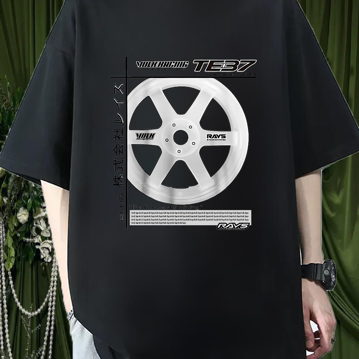 Cool Couples T Shirts Breathable Crew Neck Cotton Summer Casual T-Shirts for Men Anime Print Fashion Designer Wear