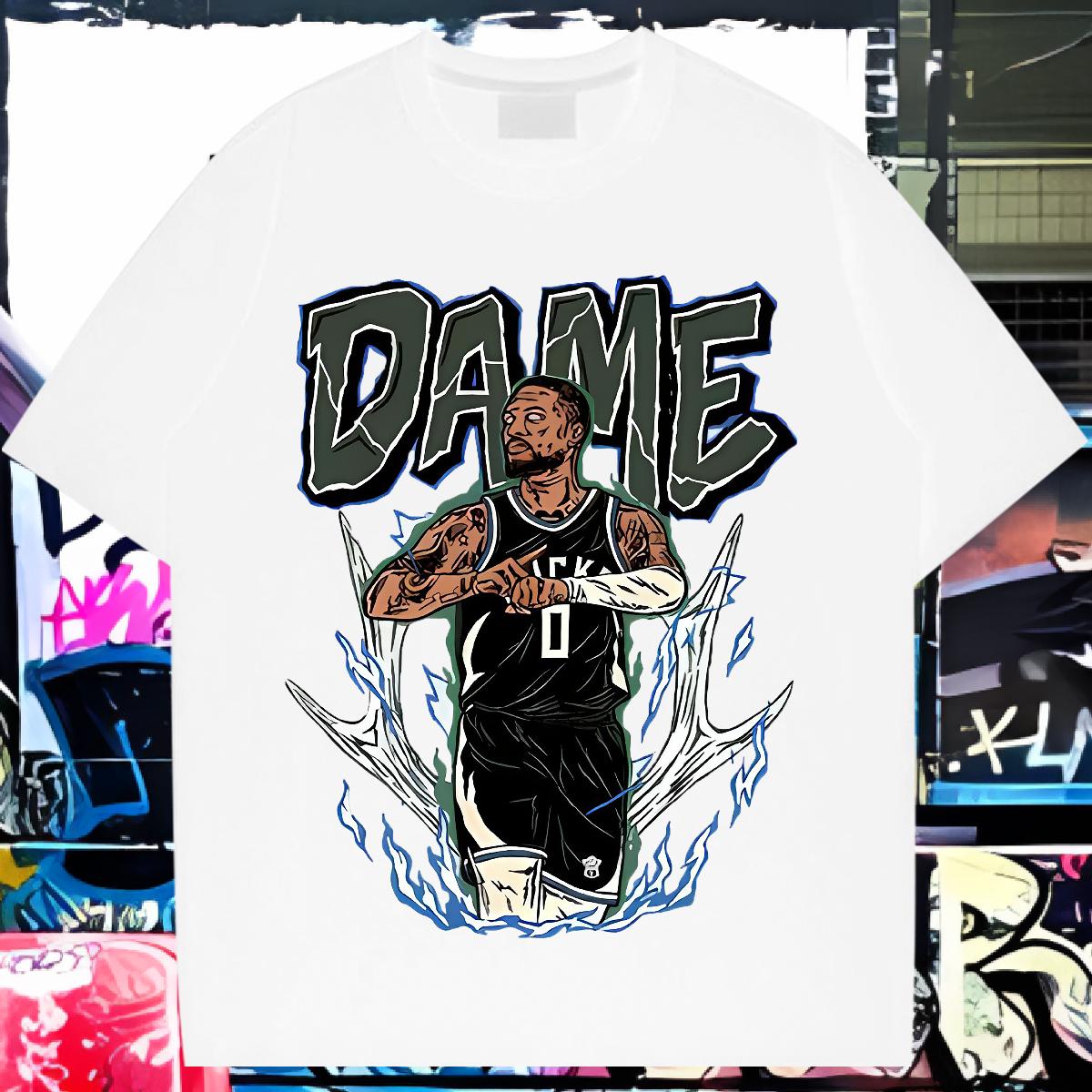 2024 Summer T-Shirts for Men DIY Printed Daily Wear Men Tees Cotton Breathable Soft Cool