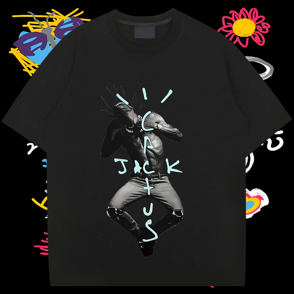 Cool Mens T Shirts Anime Printing Street Breathable Short Sleeve Couples T Shirts Customized Floral Print Tees