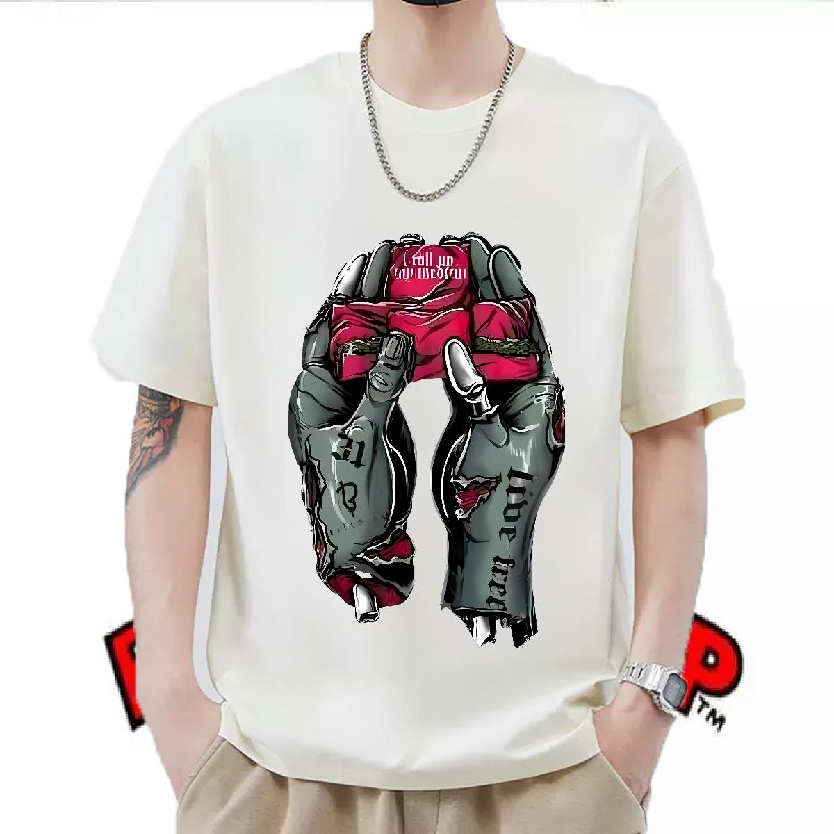 2024 Designer T Shirts Men Custom Anime Summer Casual Mens Tshirts Breathable Short Sleeve High Quality