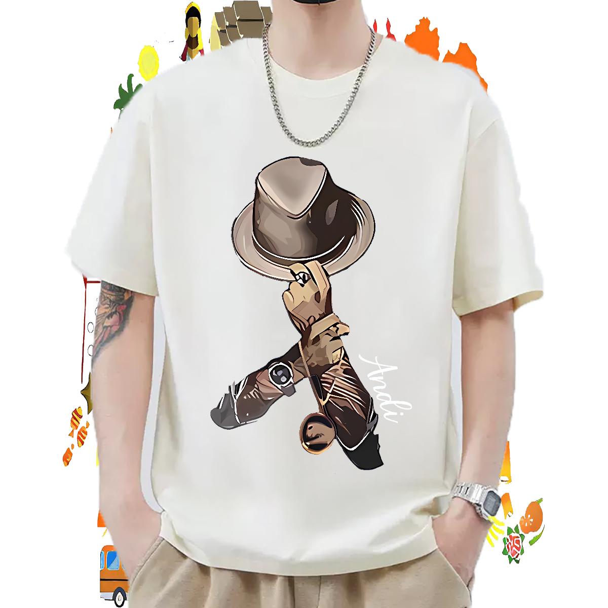 Classic Casual Men T Shirts Anime Tshirt for Man Woman Spring Summer Crew Neck Cotton Comfortable Tees