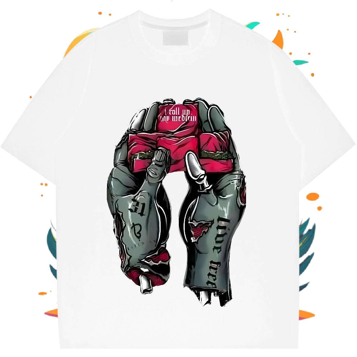 Customized Man T Shirts DIY Summer Casual Men Tops Tees Round Neck Short Sleeve Designer