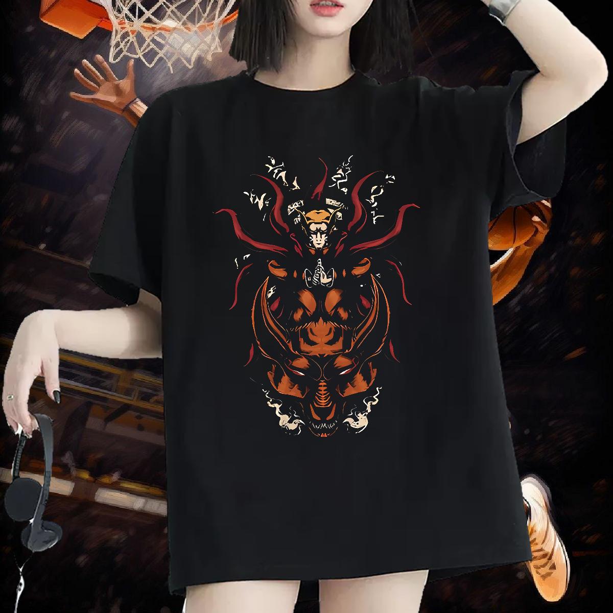 Designer T-Shirts for Women Crew Neck Cotton Tees Shirts Casual New Arrival Women Tees Cartoon Printing S-3XL