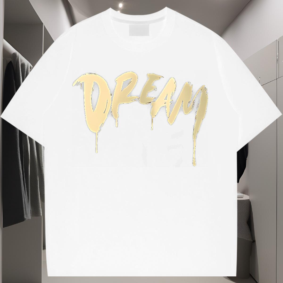 Fashion Designer T shirt Custom Printing Hip Hop Men Clothes T-Shirt Breathable Crew Neck Brand