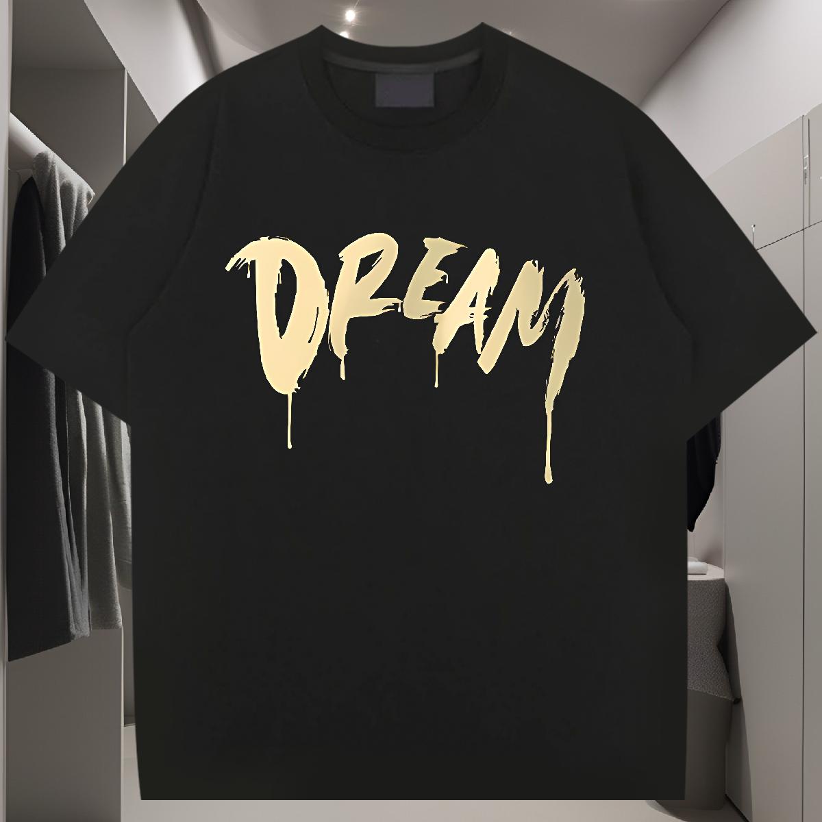 Fashion Designer T shirt Custom Printing Hip Hop Men Clothes T-Shirt Breathable Crew Neck Brand