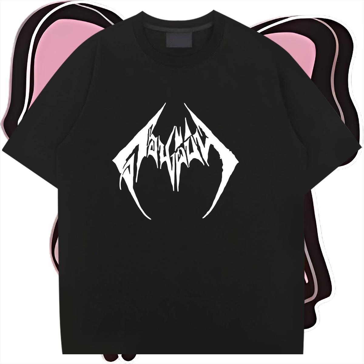 Brand Men T Shirts Anime Printing Street Cotton Breathable Men Tops Tees New Arrival Black Oversized Tees Shirts