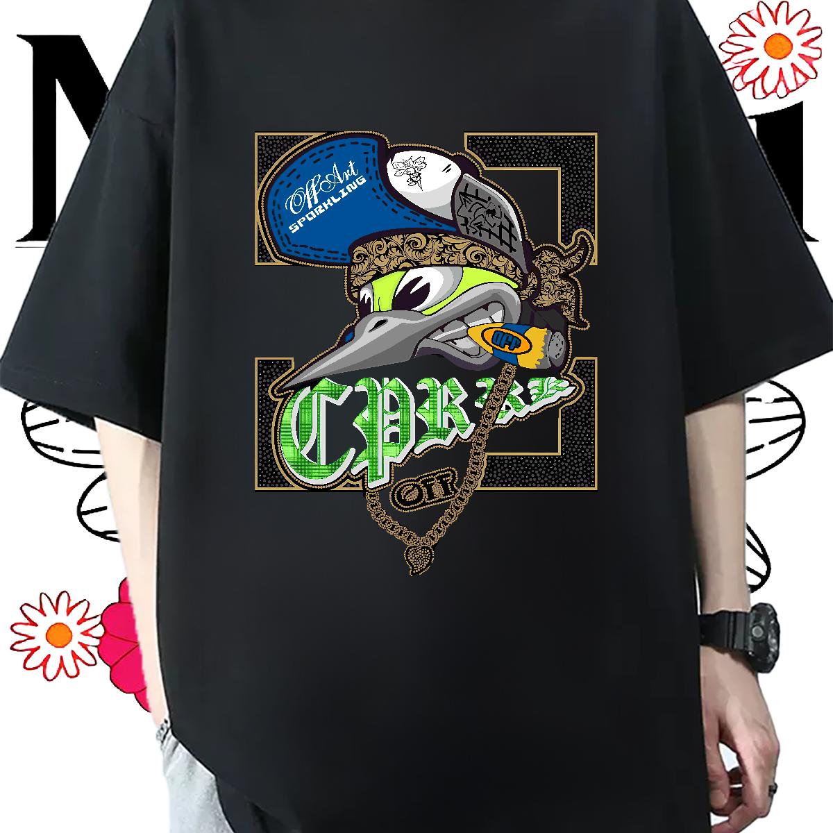 Designer Men T Shirts Daily Wear Cotton Breathable Tshirts Fashion Design Skull Clothings