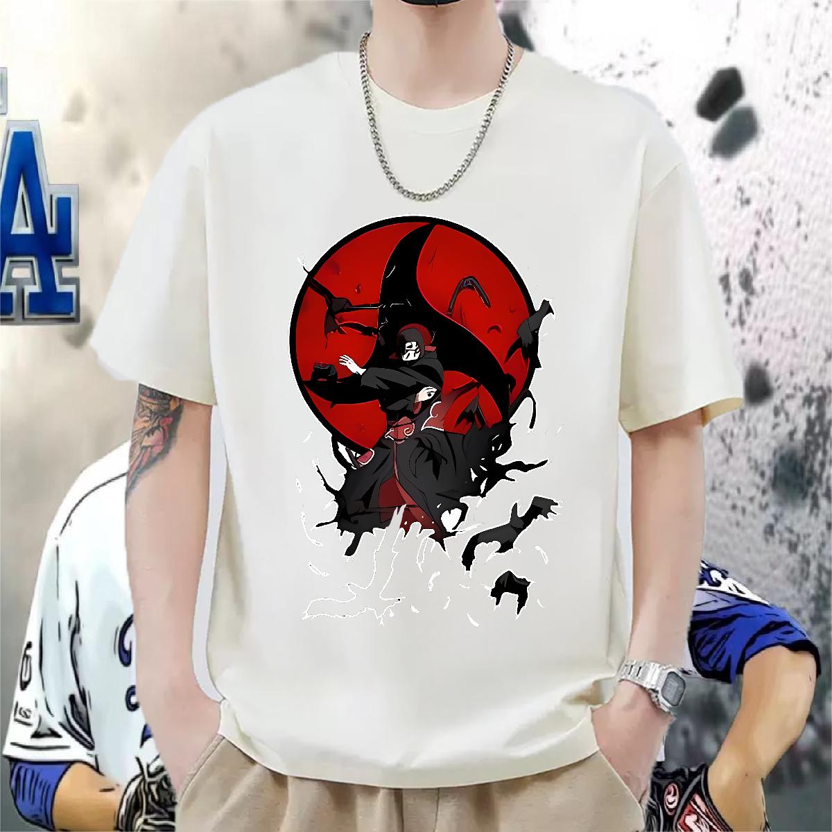 Comfortable T Shirts Men Daily Outfit Breathable Short Sleeve Men Tees Fashion Design DIY Anime Tops Tees