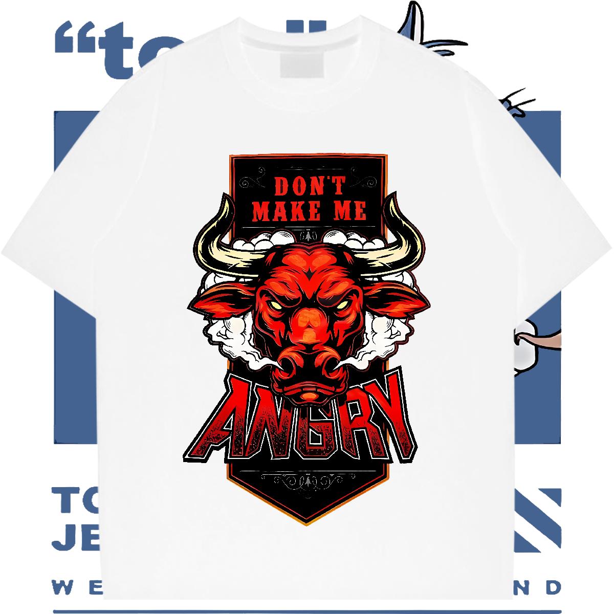 Loose Fit T Shirt For Man Anime Printing Street Round Neck Short Sleeve Men Tops Tees 2024 New Custom Cartoon Tee Shirt