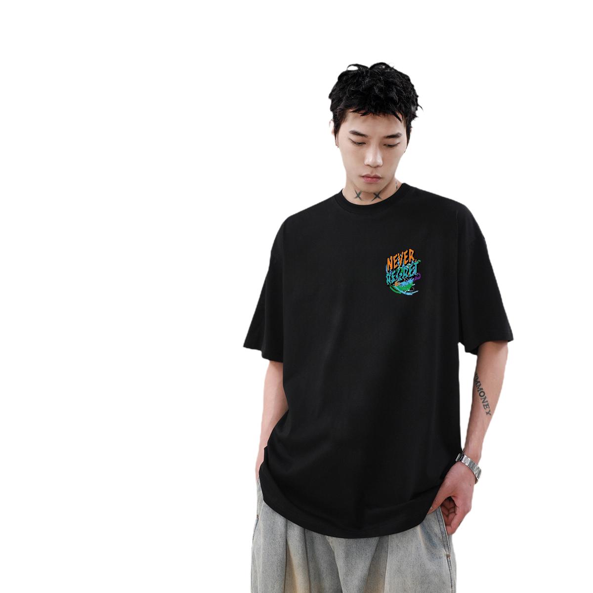 High Quality Tshirt for Man Woman Breathable Crew Neck High Street Hip Hop T-Shirts White Plus Size Casual New Tees Shirts