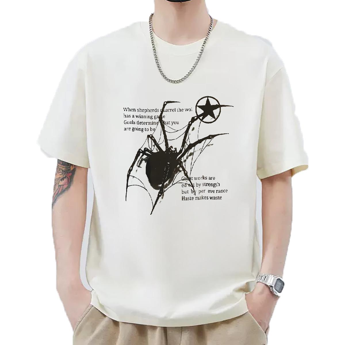 New Designer T-Shirts Custom Printed Outdoor Mens Tshirts Breathable Short Sleeve Wholesale