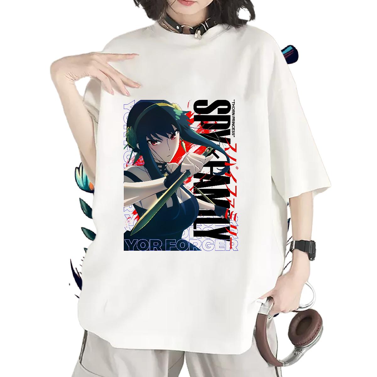 Breathable Short Sleeve T Shirts Women 2024 Street Unisex Tshirts Custom Anime Soft Tops Shirt