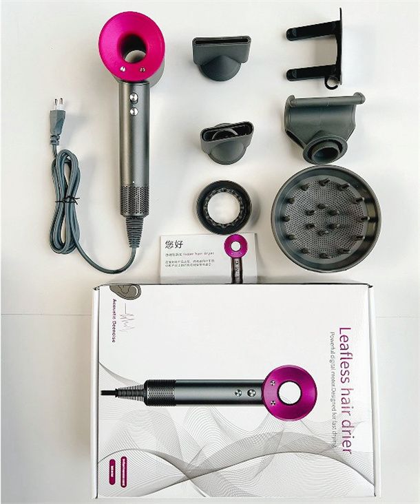 Hair H08 anion professional salon hairdressing 5 in 1 rotary connected nozzle traveler home hot and cold constant temperature high speed blow dryer
