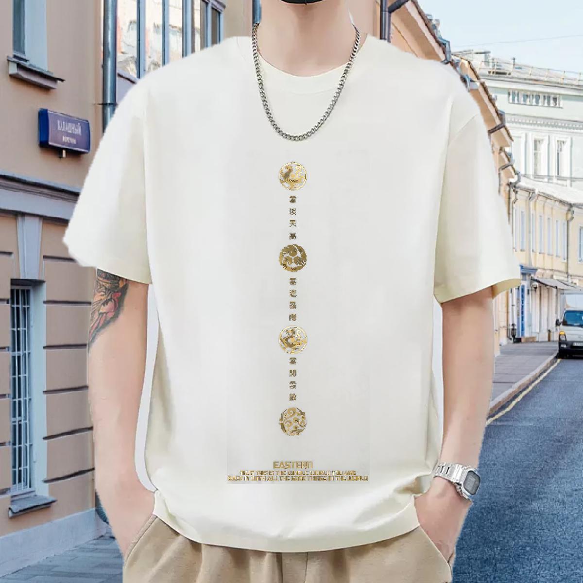 Brand Tshirts Short Sleeve Cotton O-Neck Casual Beach T Shirt For Man Cartoon Print Designer Fashion Wear