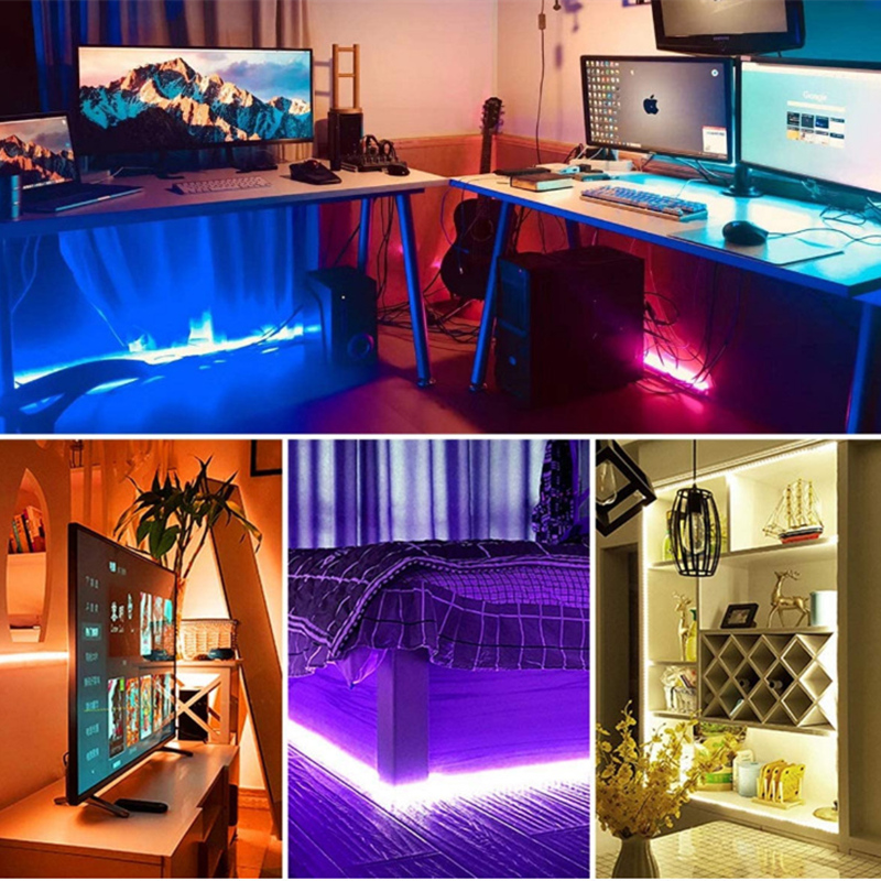 Smart Tuya Zigbee Led Strip Light Wifi USB TV Led Backlight Tape RGB Lights Works with Alexa /Zigbee Hub/Google /Smartthings D2.0