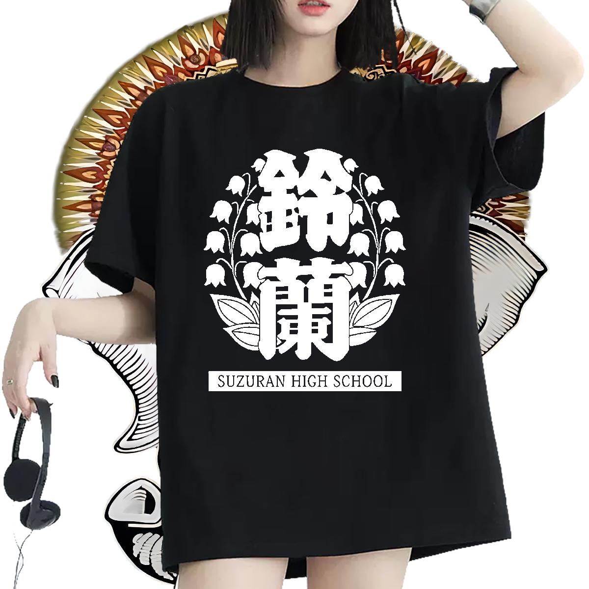 Unisex T shirt Breathable Crew Neck Cotton Clothes Street Casual Fashion Couples T Shirts Anime Oversized