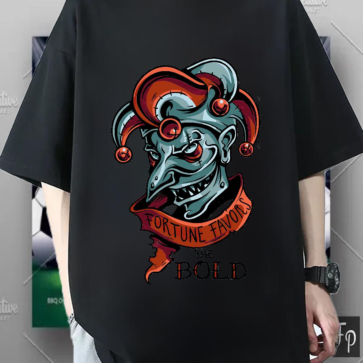 Loose T Shirt For Man Spring Summer O-Neck Short Sleeve Cotton Men Tees New Designer DIY Tops Tees