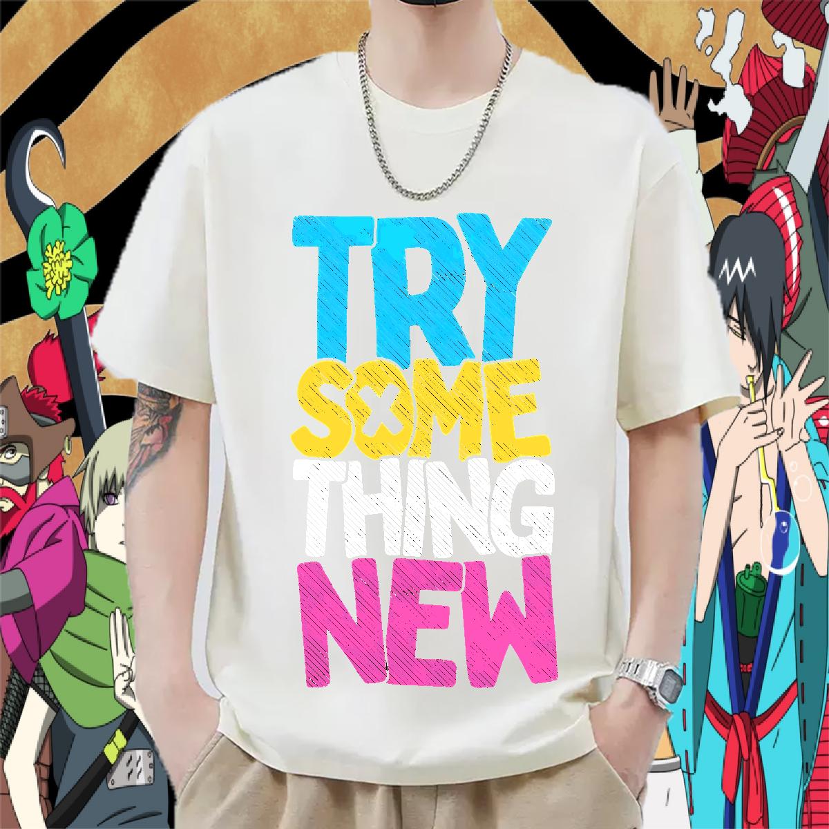 Loose Fit Mens T Shirts Home Outdoor Breathable Crew Neck Cotton Men Tops Tees New Floral Print Wear