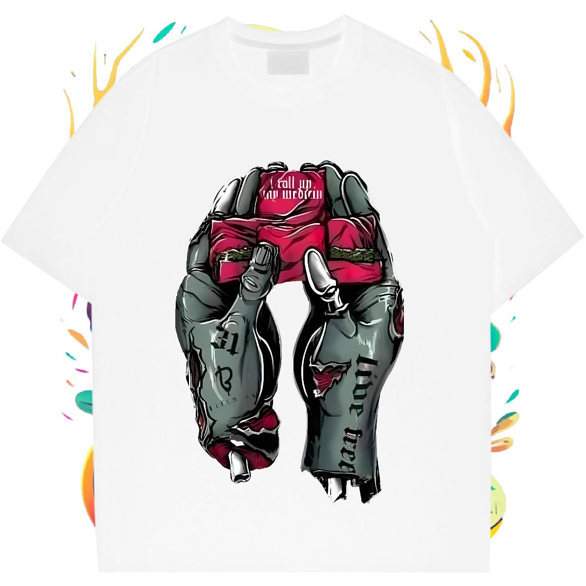 Brand T Shirt For Man Custom Anime Tshirts Hip Hop Cotton Breathable Short Sleeve High Quality Tops