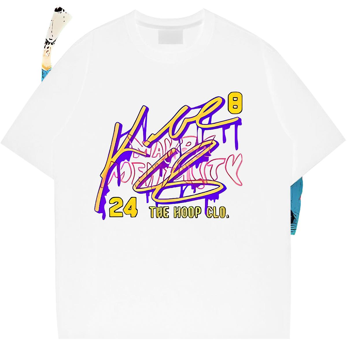 Loose Fit Mens T Shirts Beach Crew Neck Cotton Mens Tshirts 2024 New Oversized Top Tees