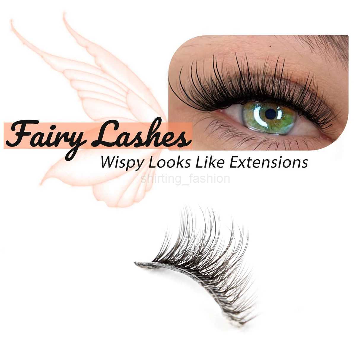 Half Lashes Mink Eyelashes Natural Soft Cat Eye False Eyelashes Long Wispy 3D Mink Lashes Makeup Eyelash Extension Fake LashesCL240713