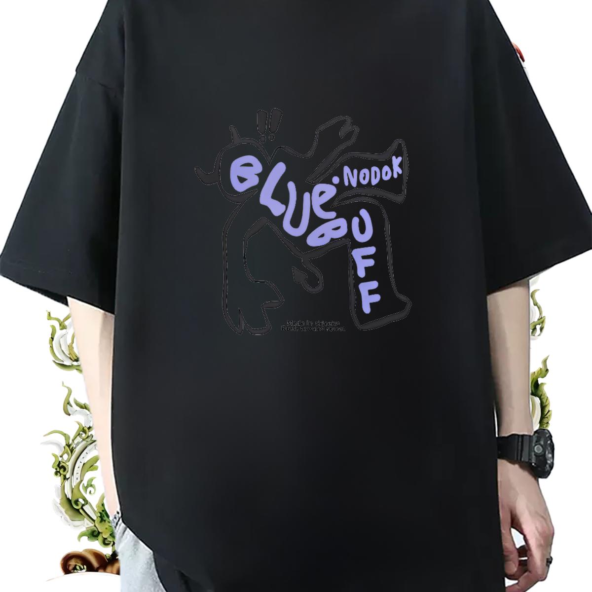 Loose Men Tees Breathable Short Sleeve Beach T Shirt For Man Anime Print 2024 DIY Clothes