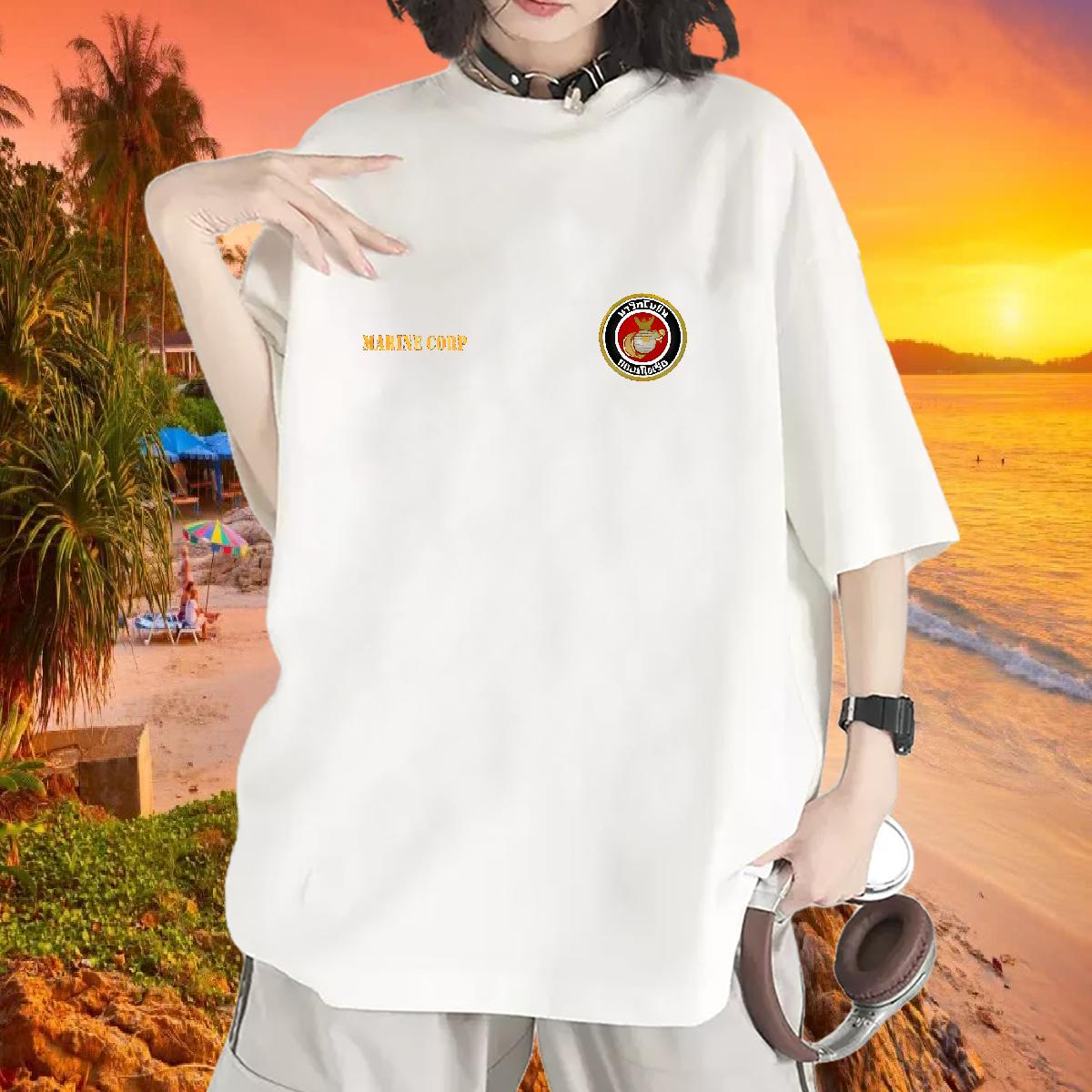 Short Sleeve Cotton O-Neck T shirt 2024 Casual Casual Sport Couples T Shirts Black White High quality Clothings