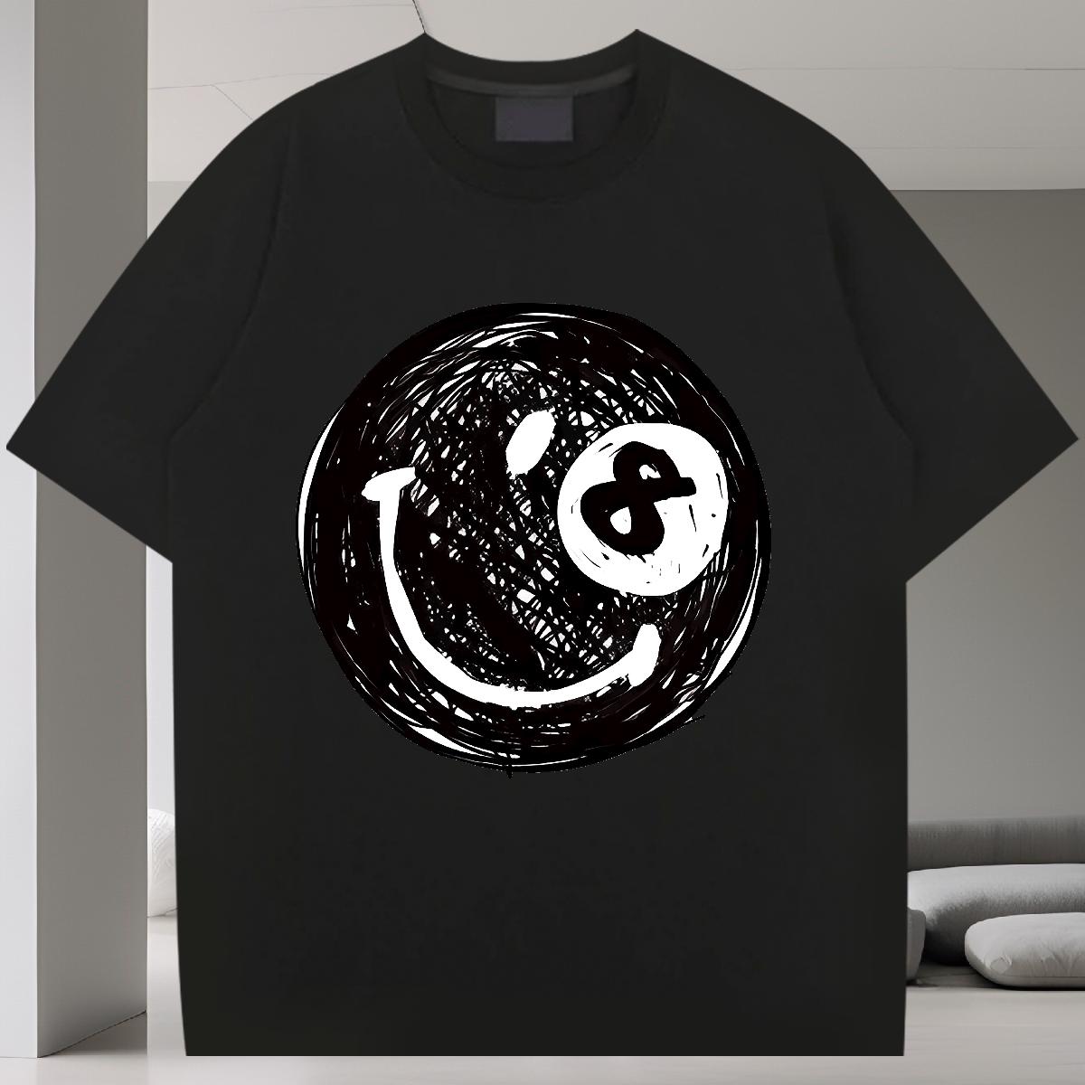 Wholesale Mens Tshirts Cotton O Neck Short Sleeves High Street Hip Hop T-Shirts for Men Customized 2024 DIY Tops Tees